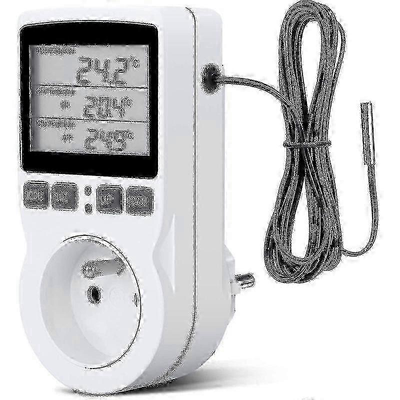 Digital Thermostat Socket LCD Temperature Controller 230V for Greenhouse Farm Terrarium