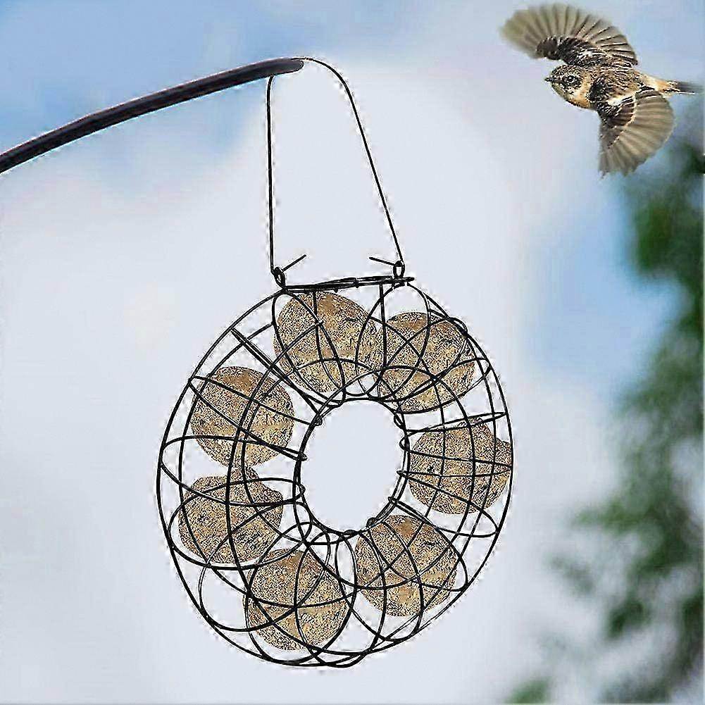 Bird feeder Fat ball feeder Sheep fat ball feeder Squirrel proof bird feeder Round hanging wild bird seed feeder Small feeder