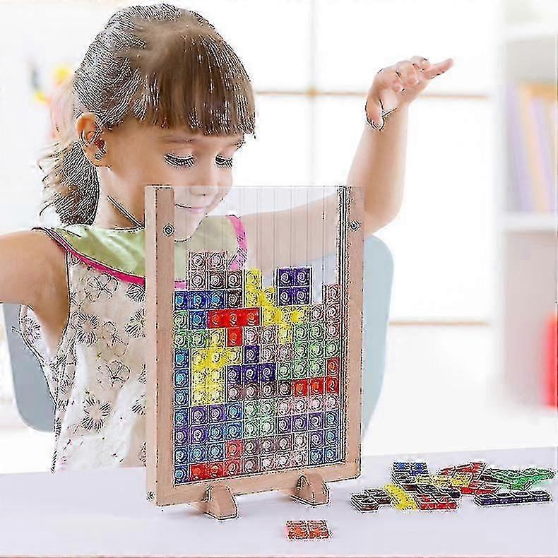 3D Crystal Tetris Puzzle - Colourful Brain Teaser for All Ages