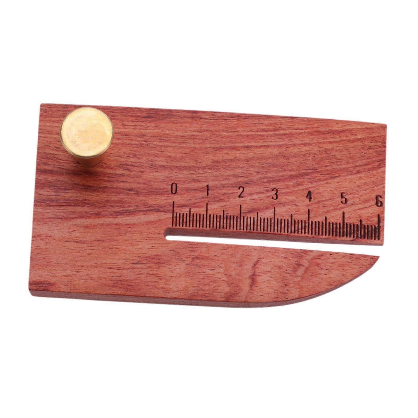 Leather Punch Ruler, Cutting Distance Ruler, Versatile DIY Template, Stitch Spacing Gauge, Leatherworking Tool, Red