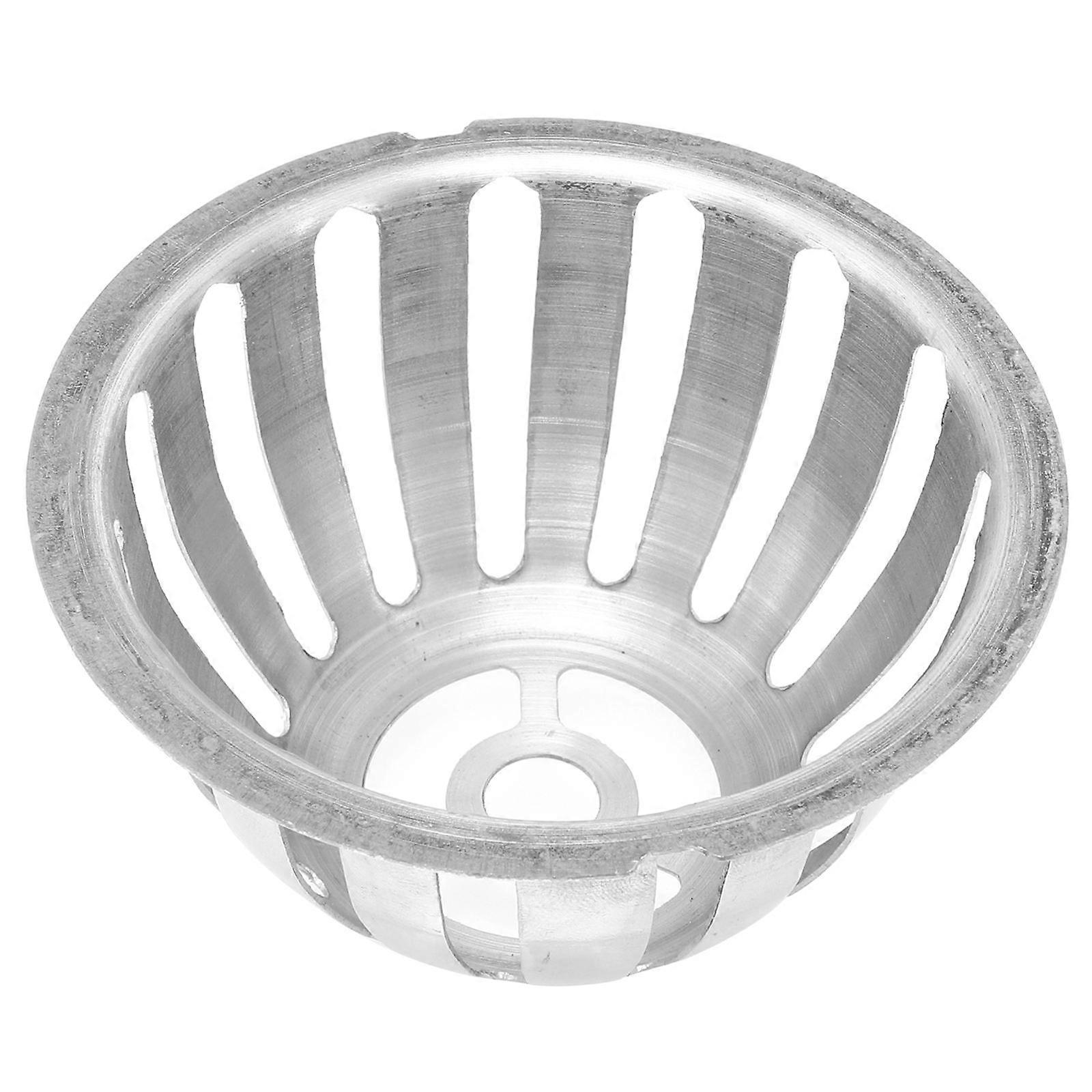 Silver Dome Drain Cover Suitable For Outdoor Environments Size 10x10cm Water Flow Improvement 1Pcs