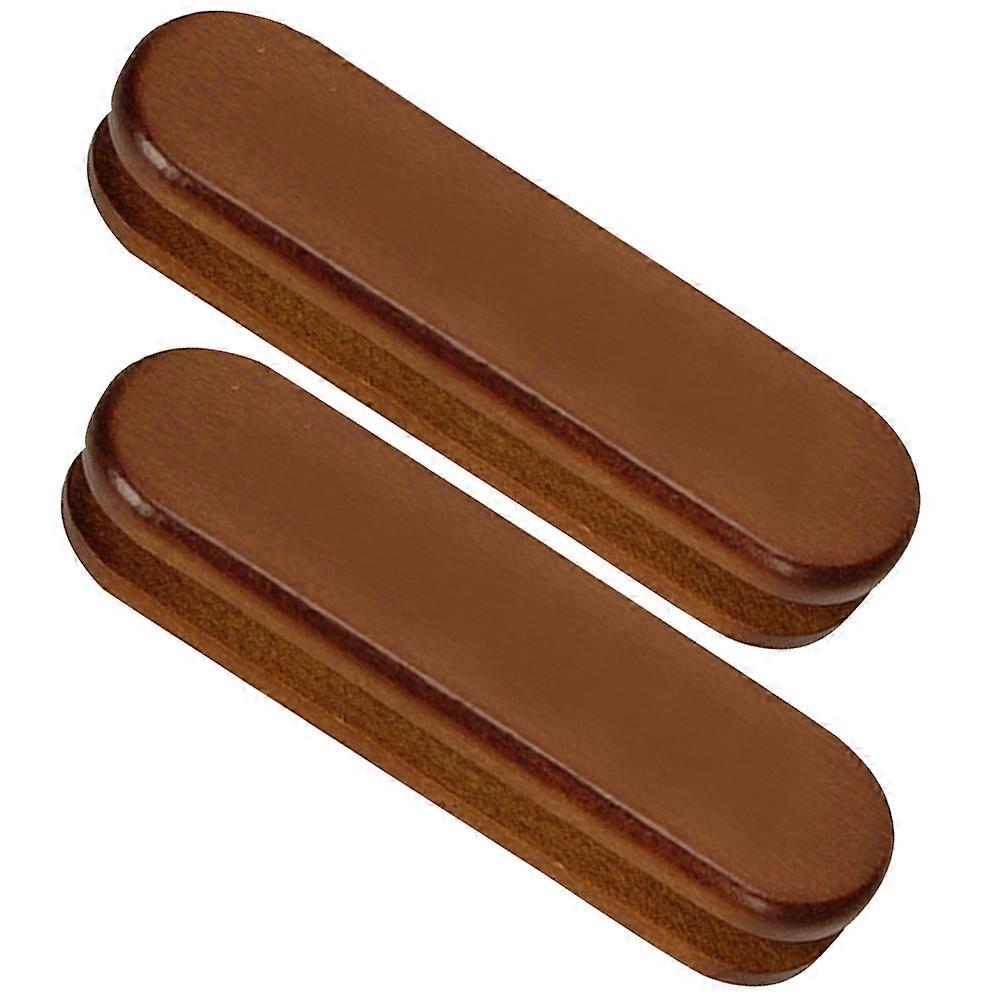 2pcs Frying Pan Handle Covers Wooden Insulated Anti Scald Wok Handle Protectors