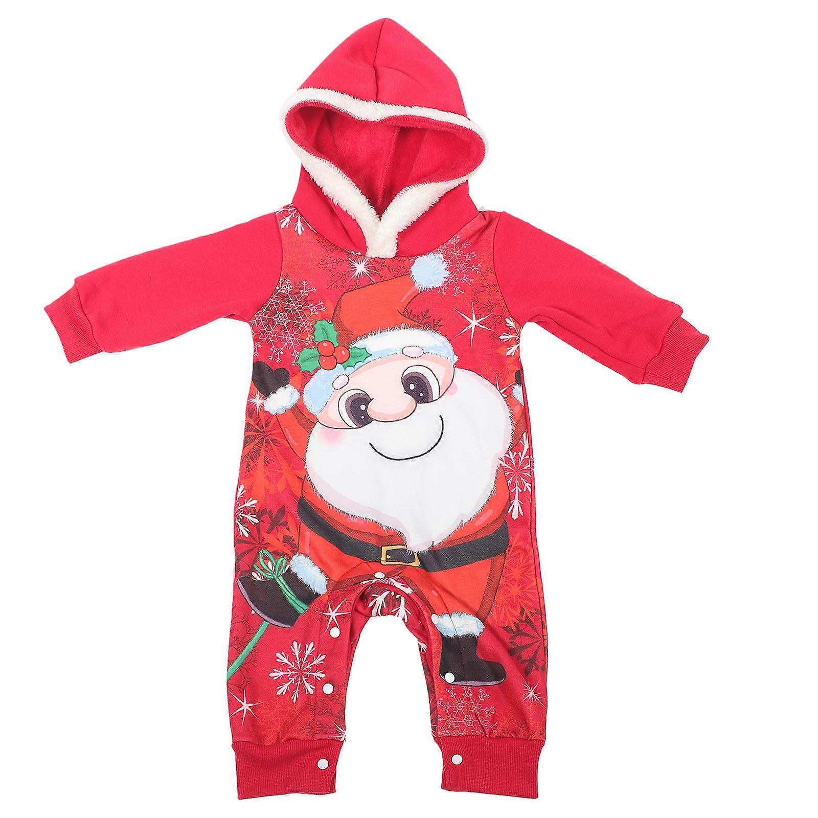 Infant Hooded Bodysuit For Christmas Party Events Comfortable Wearing For Kids 1 Set