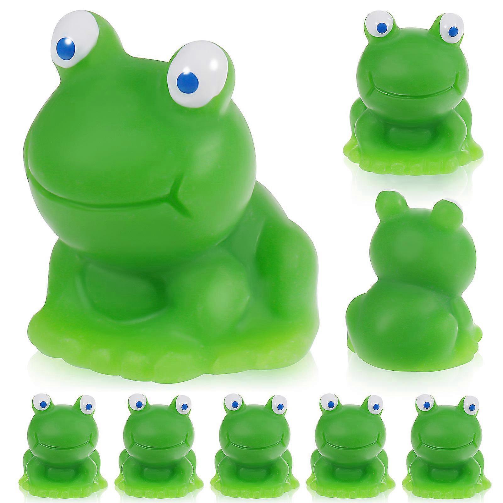 10pcs Mini Resin Frogs Micro Landscape Ornaments for Garden Home Office Decor – Unique Tiny Frog Figurines with Fine Craftsmanship