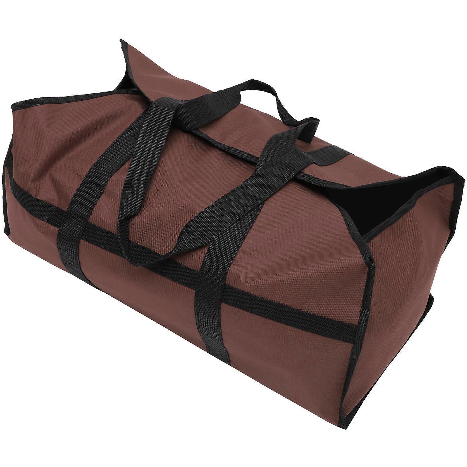 Firewood Carrier Bag Foldable Outdoor Adventure Utility Tote Large Capacity 24X11.8X9.8in 1Pcs