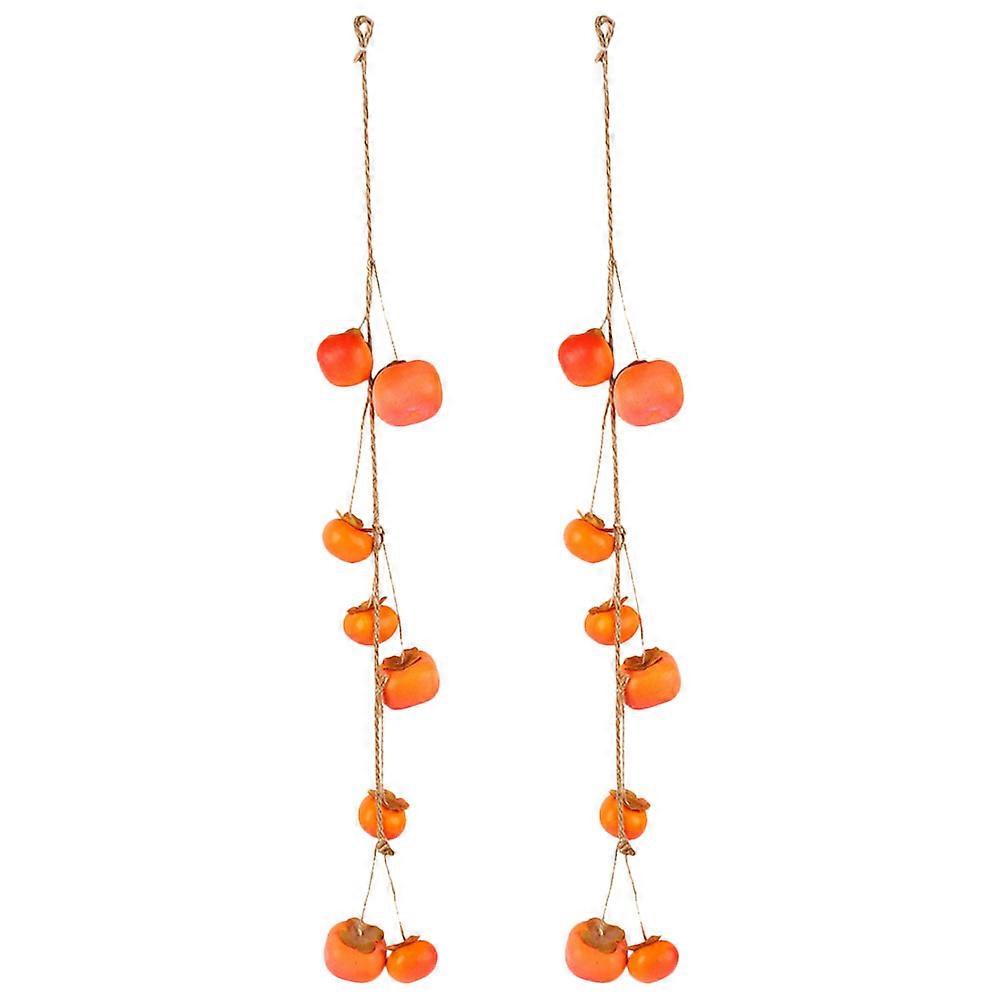 Here's a polished and professional product description based on your input:

 

**2pcs Fall Persimmon Decor Simulated Fruit Ornaments for Living