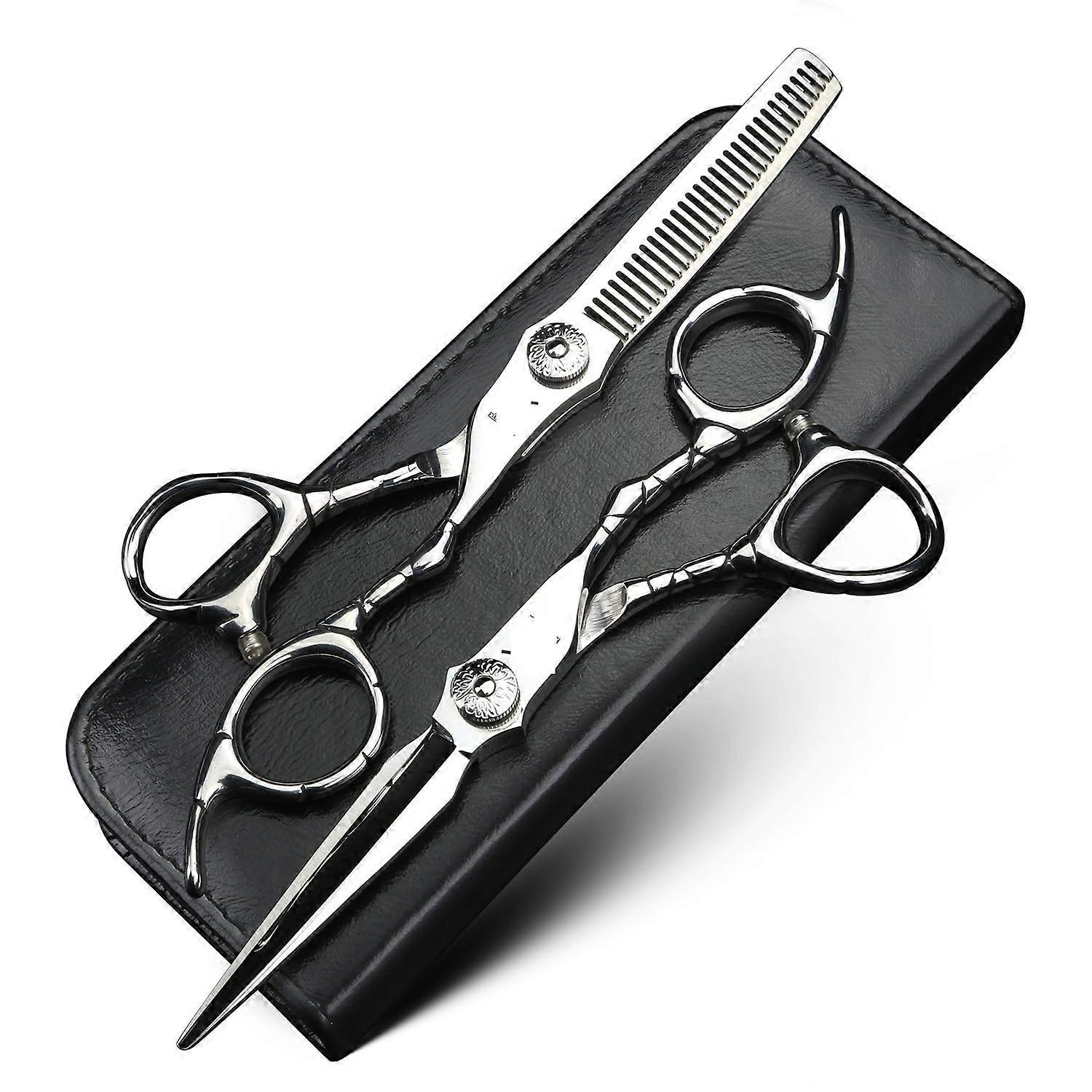 6-Inch Professional Hair Scissors, Haircutting Scissors And Thinning Shears, Salon Tools Type 1