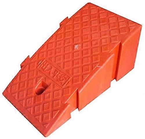 Car Motorcycle Wheelchair Plastic Driveway Ramp for Loading and Access, Orange 25x40x16cm