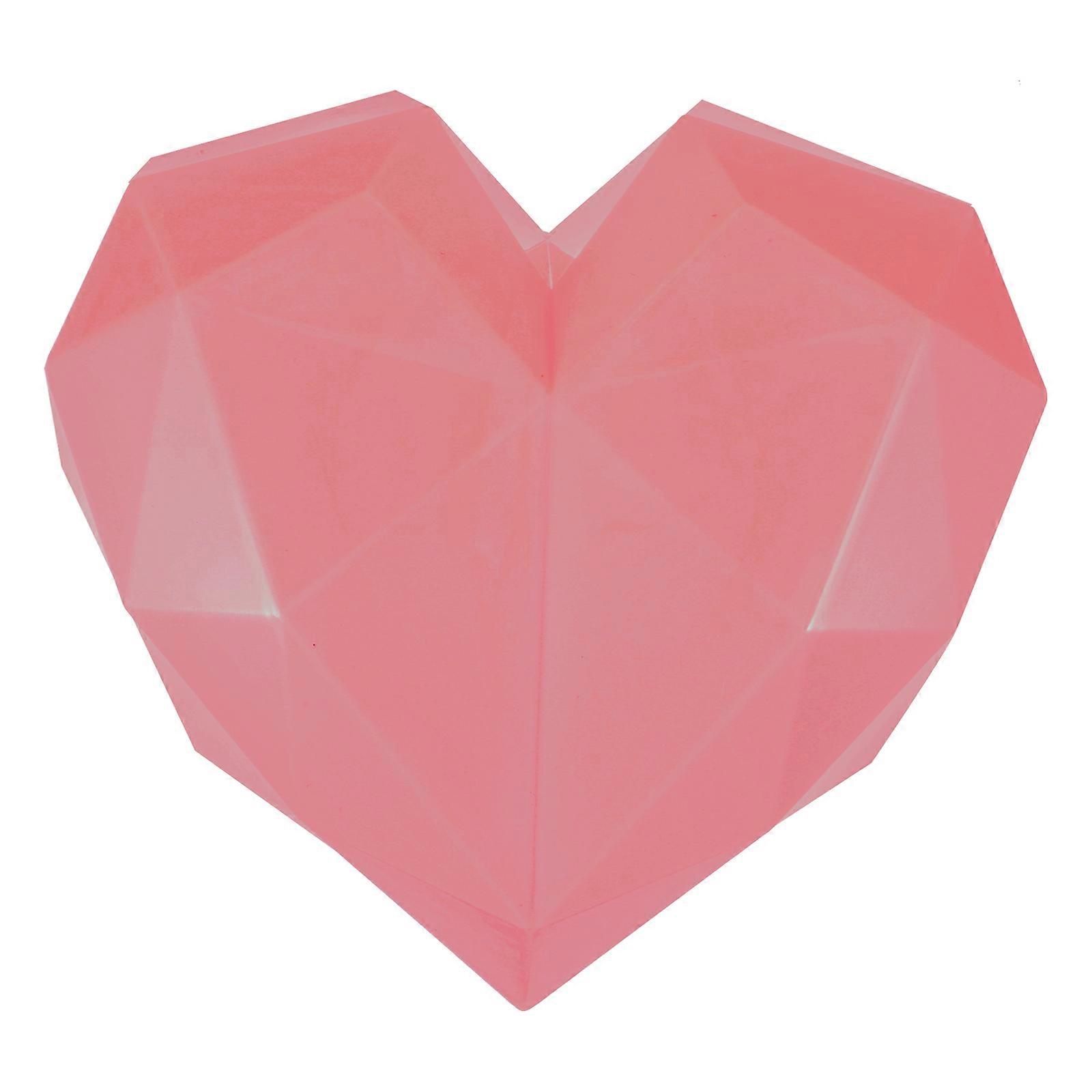 Gift Packaging Heart Shaped Box For Anniversary And Dating Uses In Pink ABS Material With Romantic Design And 1Pcs