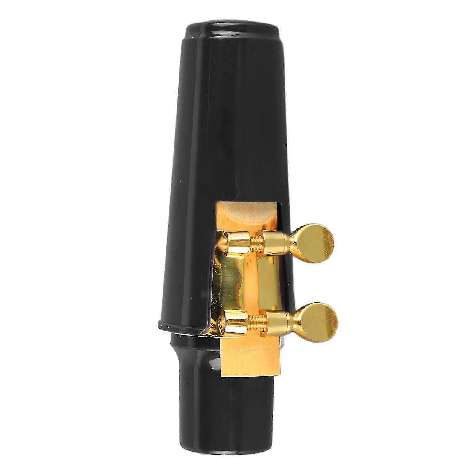 Alto Saxophone Mouthpiece Kit with Cover, Ligature & Reed - Replacement Accessories in Black for Enhanced Performance