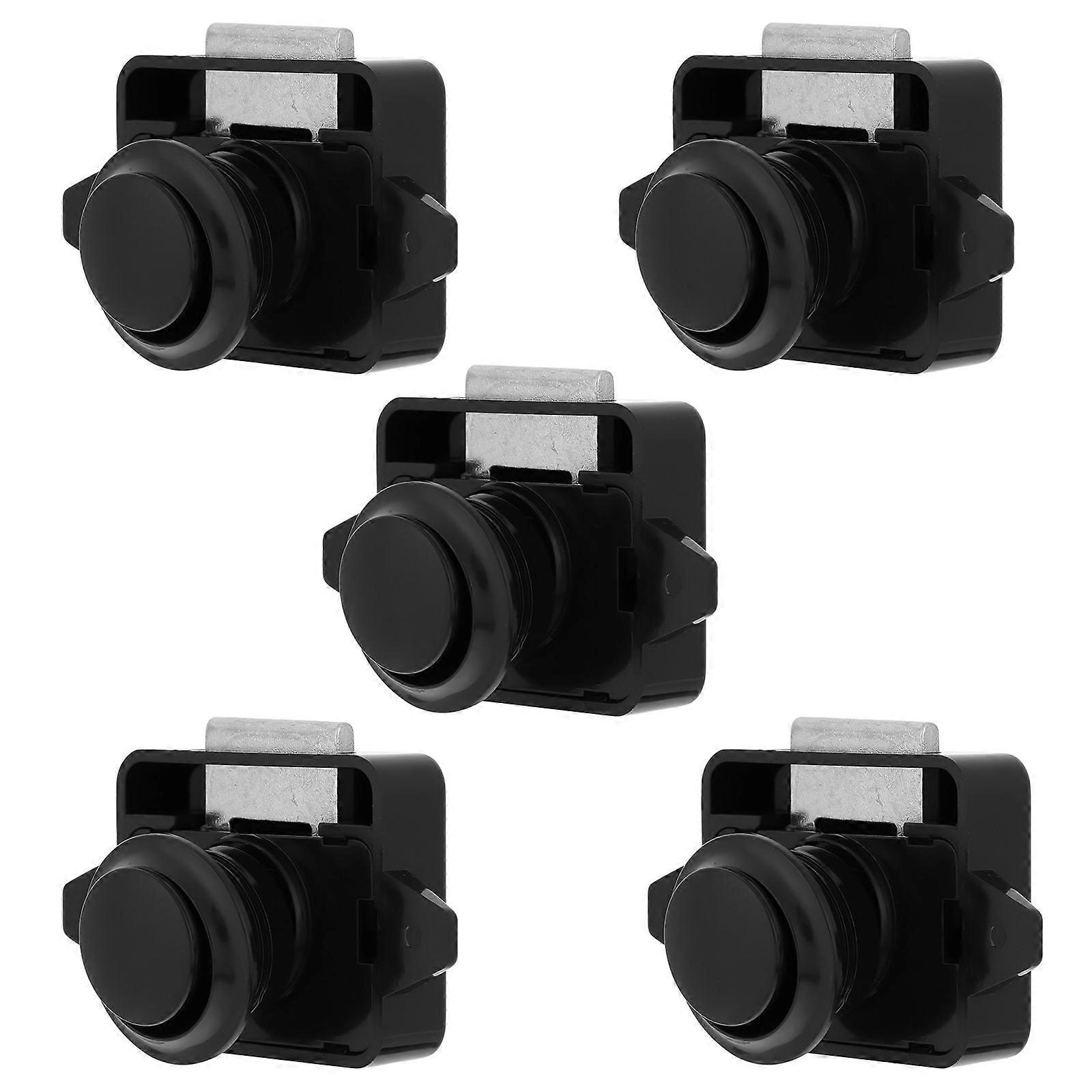 5pcs Push Button Latches Cabinet Door Catch Lock for Caravan Motorhome Camper