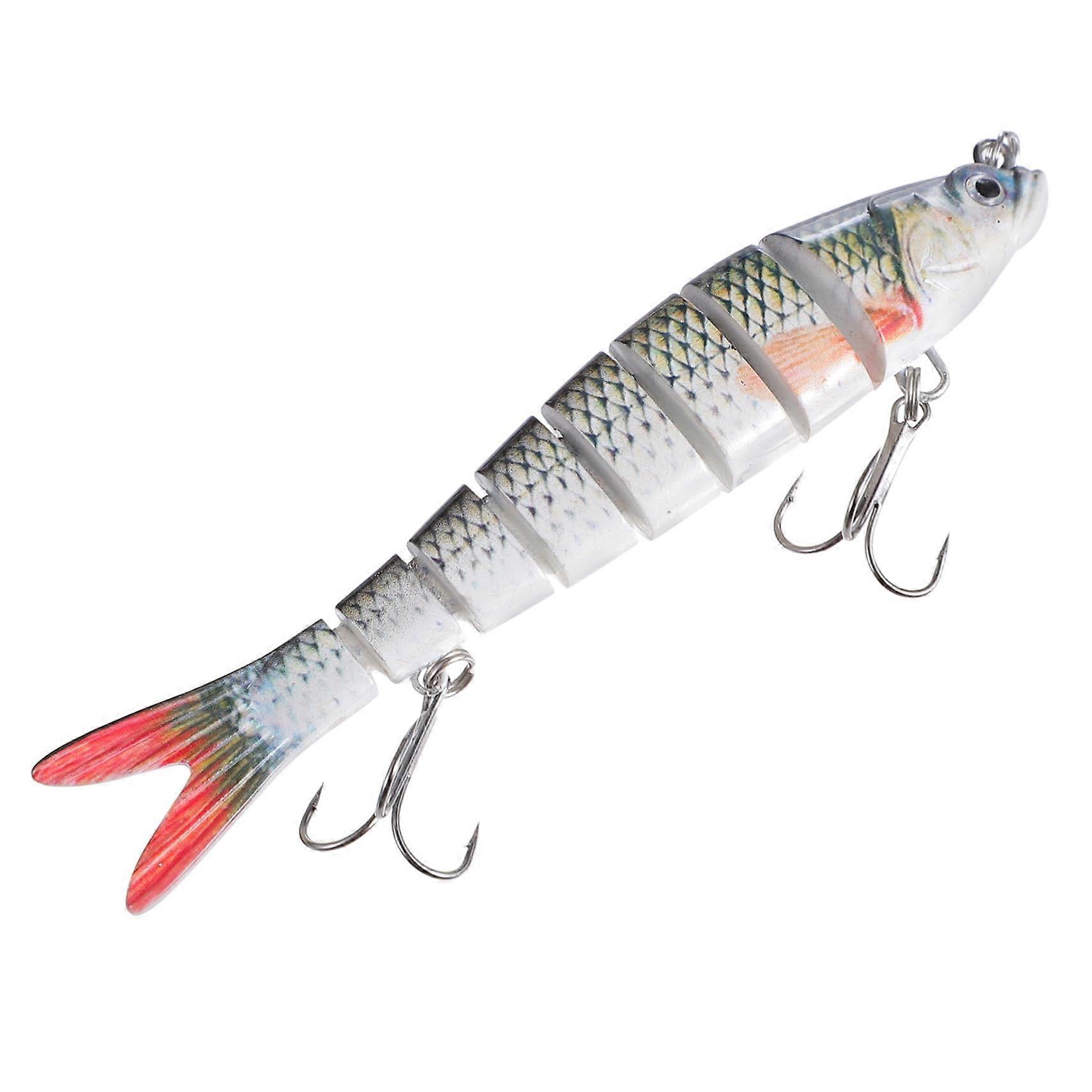 Multijointed artificial lure, segmented soft bait for freshwater and saltwater