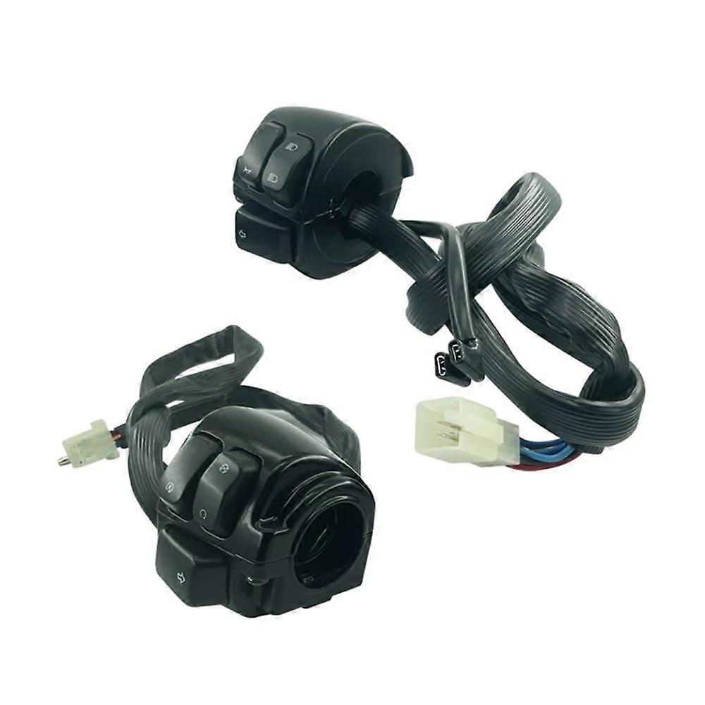 Motorcycle Handlebar Switch With Horn Button And Turn Signal Controller 22mm Fit Easy Install XL883 Compatible