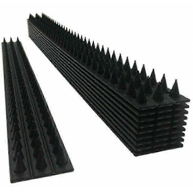 Set of 10 Anti-Bird Repellent Spikes for Wall Fence - Deterrent with Spikes to Keep Birds Away.