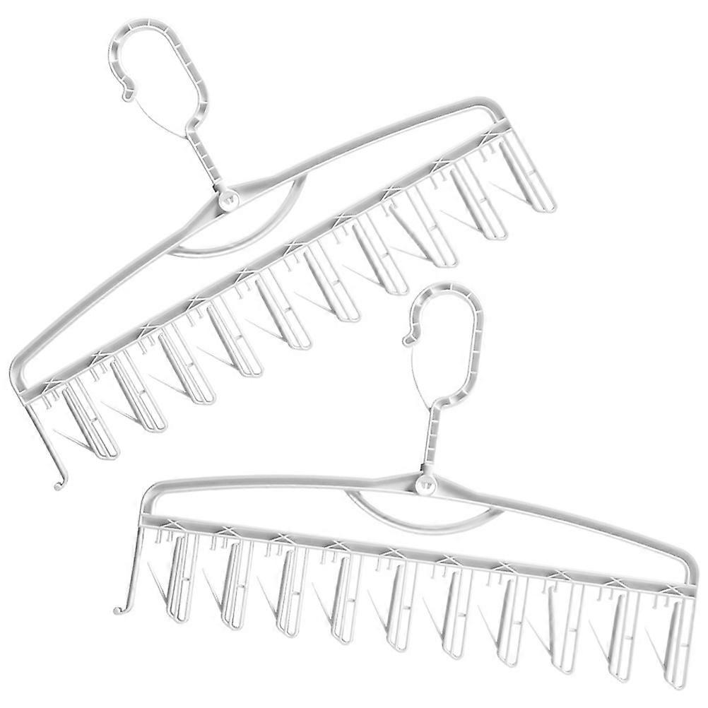 Rotating Swivel Hook Sock Drying Rack 8Pcs For Preventing Rust In Underwear And Socks Storage 41x26.7cm Wind-Proof Design