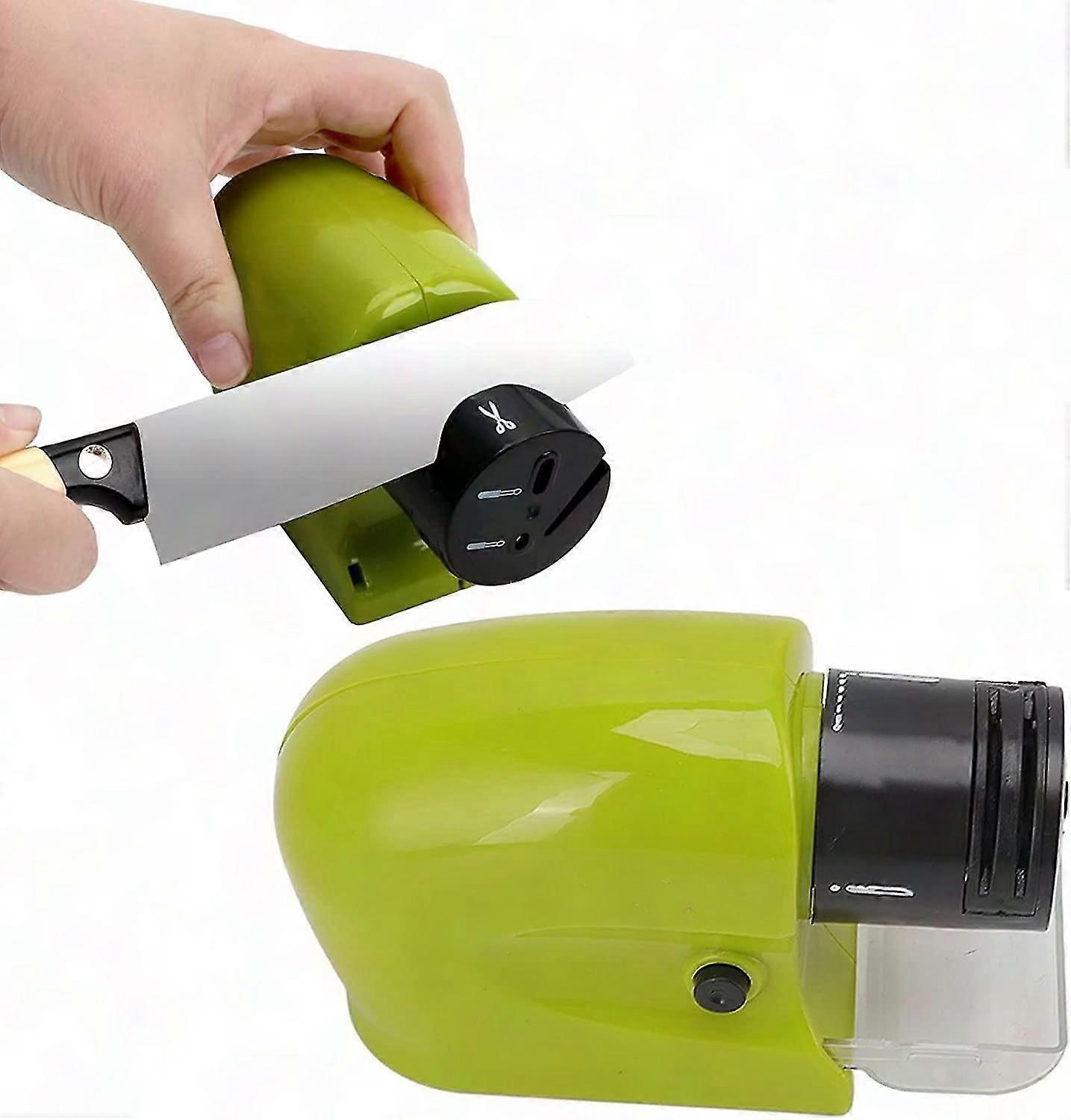 Electric Knife Sharpener, Multifunctional Kitchen Knife Sharpening Stone for Home Use