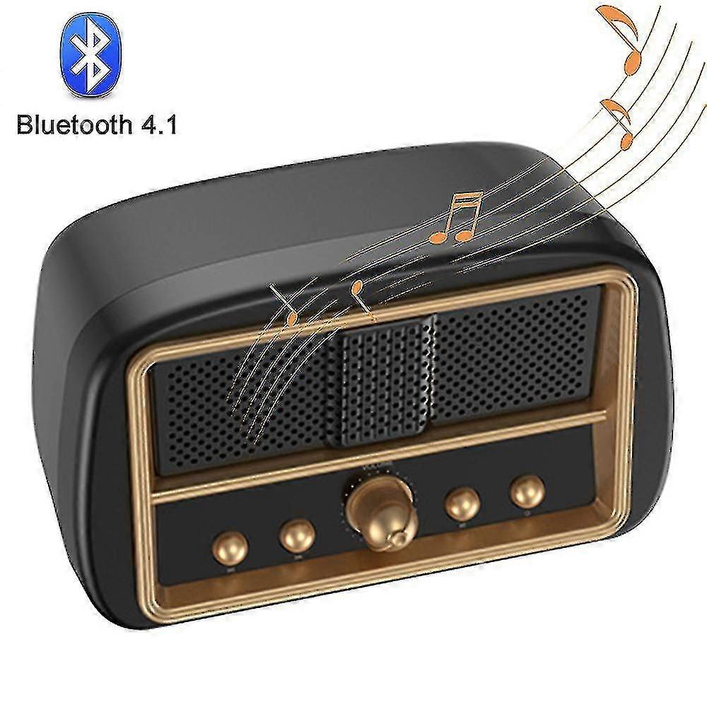 Retro Bluetooth Speaker, Wireless Vintage Design, HD Sound