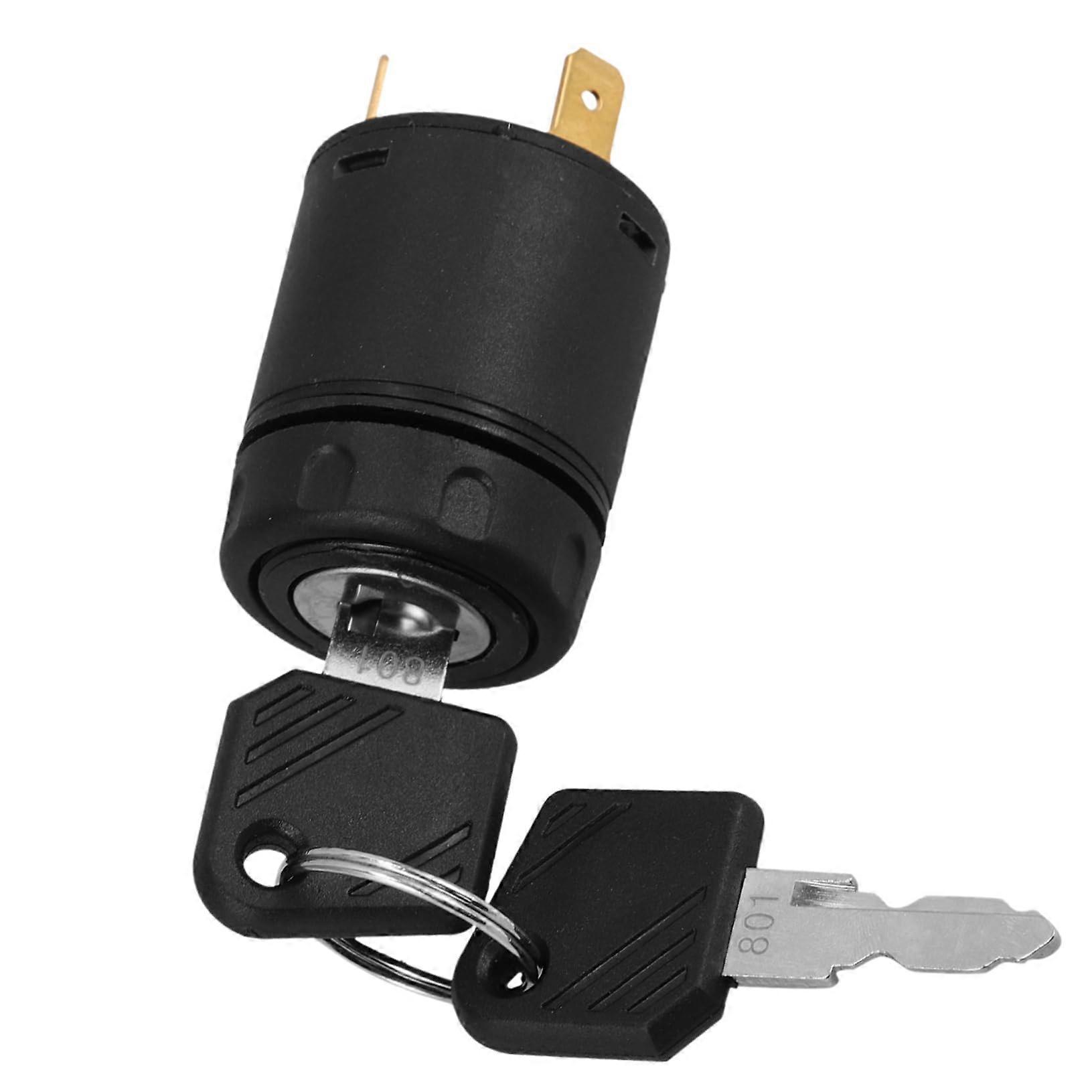 Ignition Switch with Key Set for Forklift and Electric Mobility Vehicles JK801 JK802 Replacement