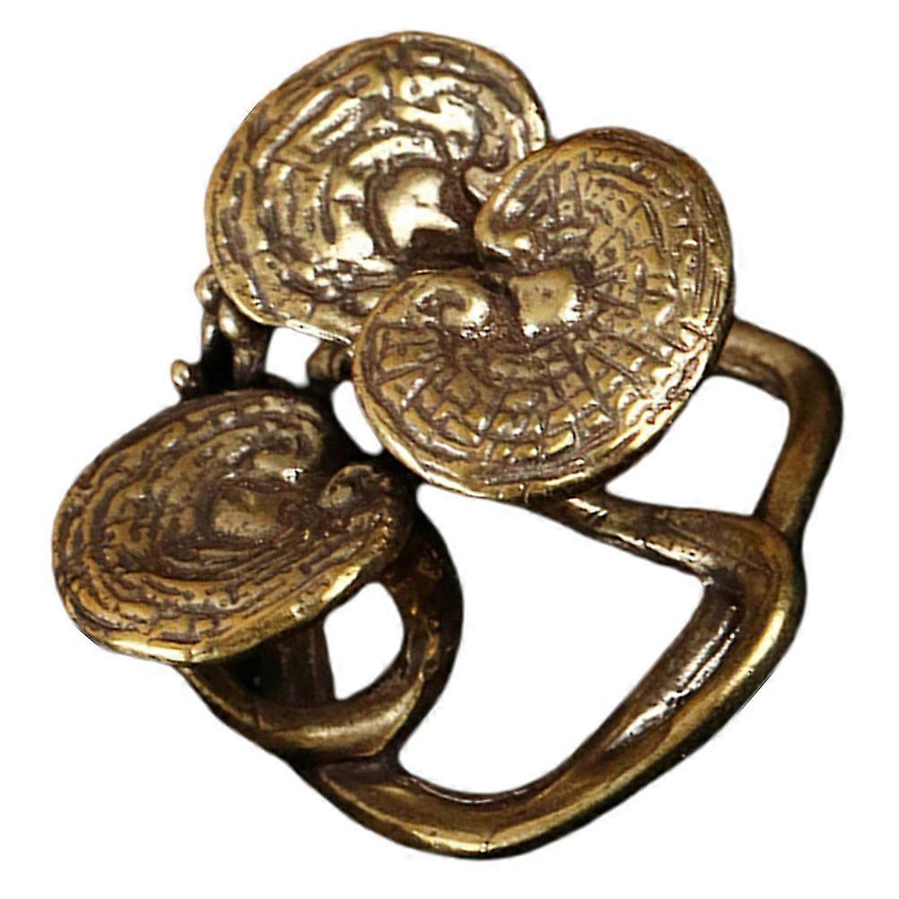 Incense Burner Brass Snail Desktop Decor Golden Material for Family Use with Censer Function 1Pc