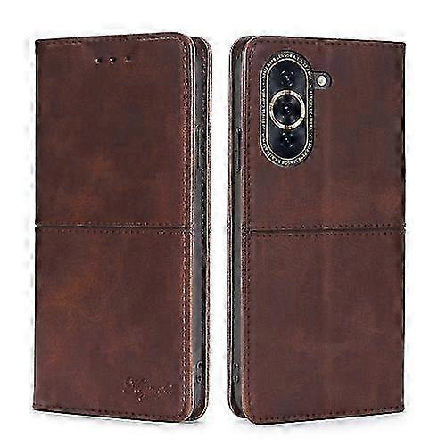 For Huawei Nova 10 Pro Cow Texture Magnetic Horizontal Flip Leather...