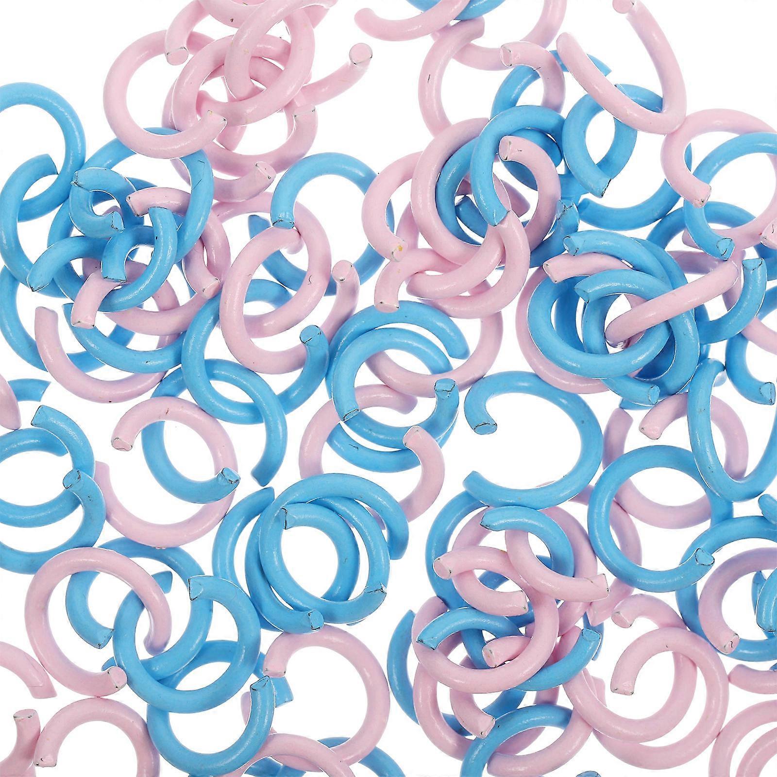 100pcs Assorted Color Metal Jump Rings for Craft Projects and Jewelry Making Supplies