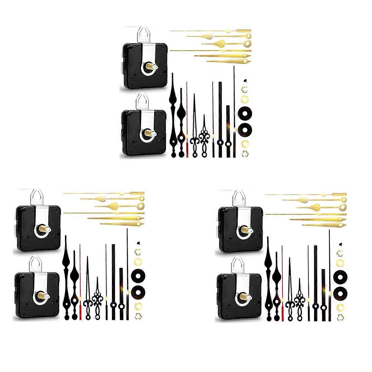 3 set Quartz Clock Mechanism Kit, Wall Clock Mechanisms Mattery Powered Replacement, Clock Replaceme