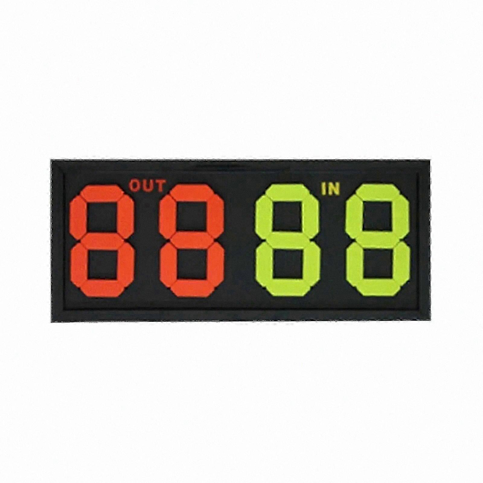 Referee Flip Card Board for Football and Volleyball Manual Substitution with 4 Digits Display Out-In Supplies