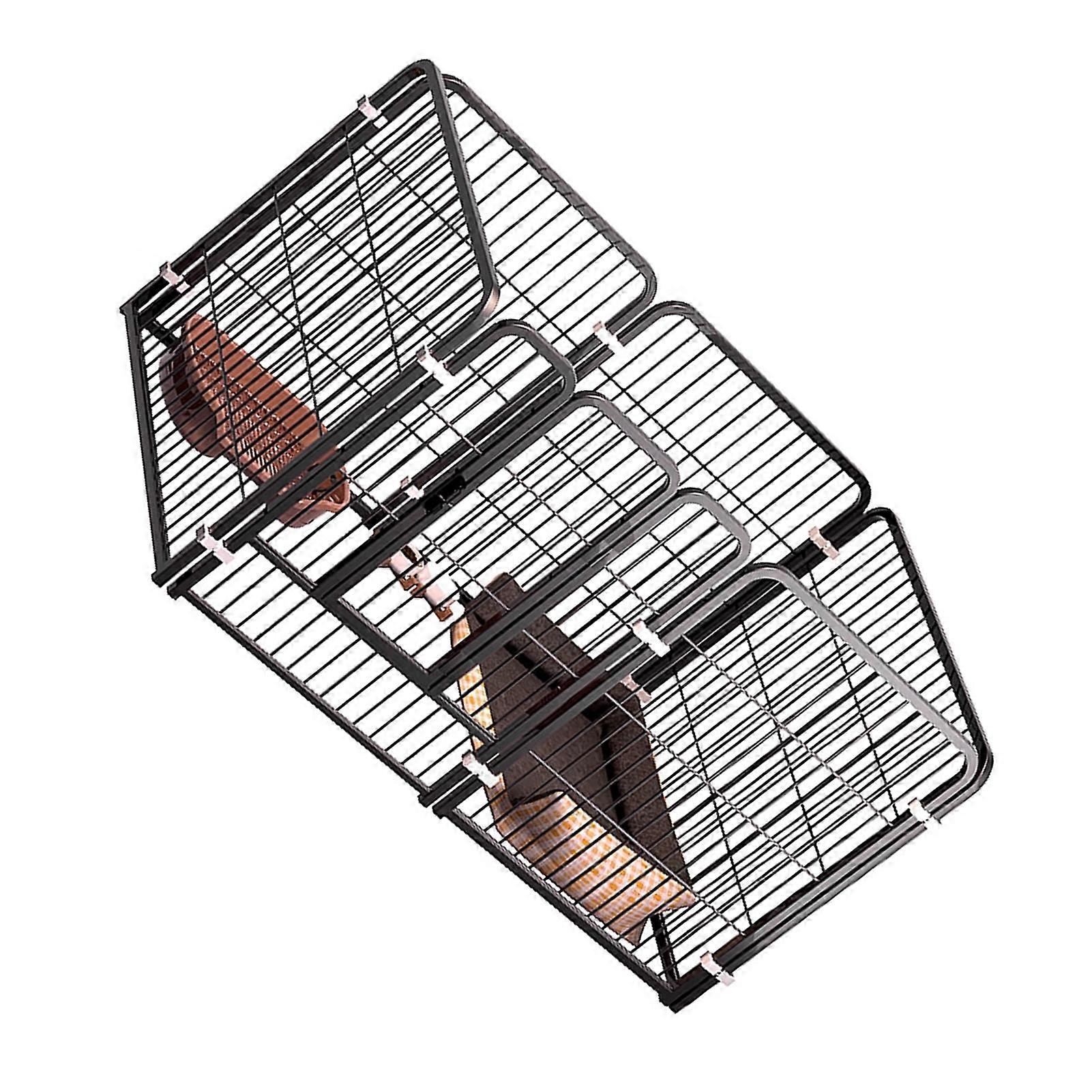 Kovový vnitřní plot pro psy 60x70cm kompaktní velikost