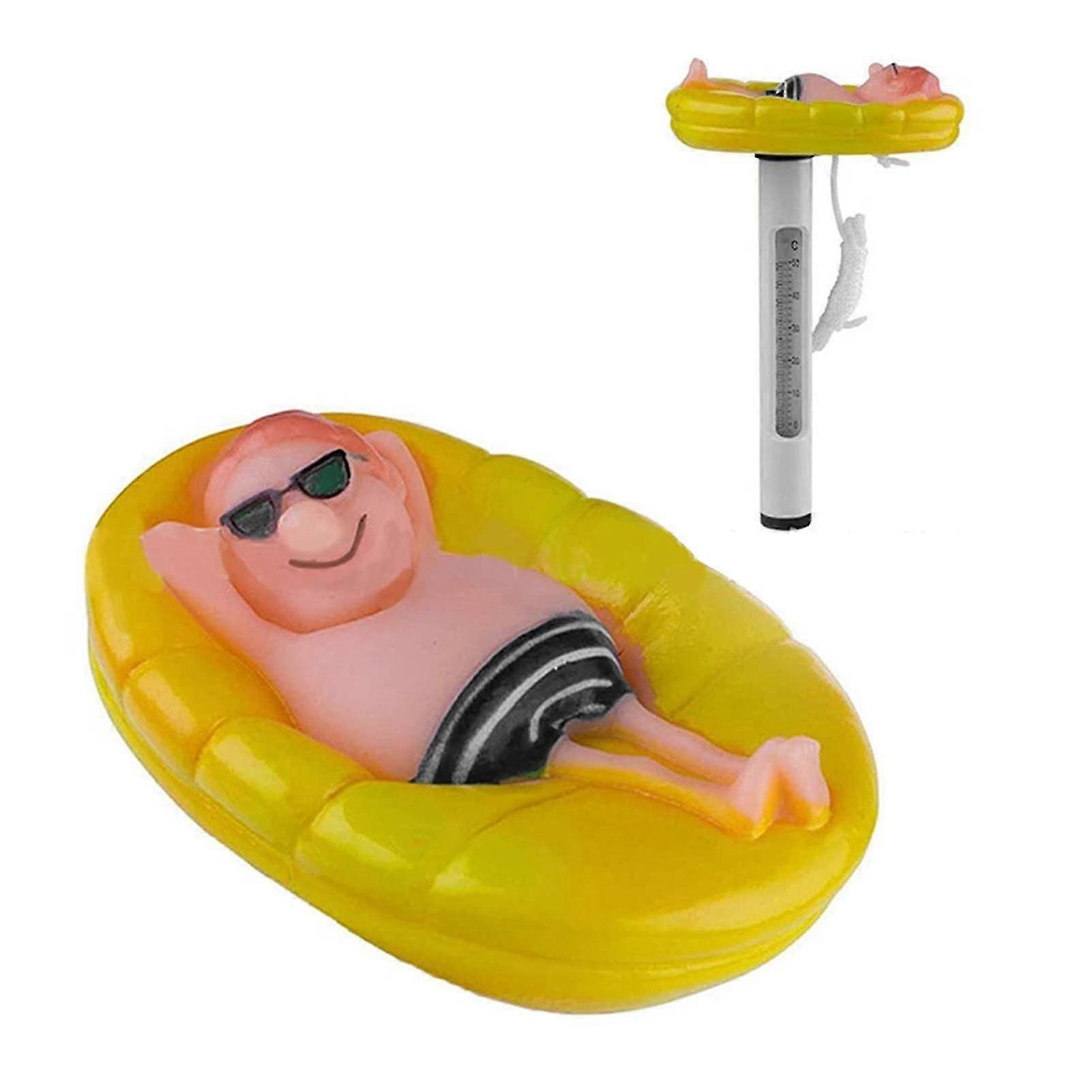 pool thermometer floating with string for spa tub pond