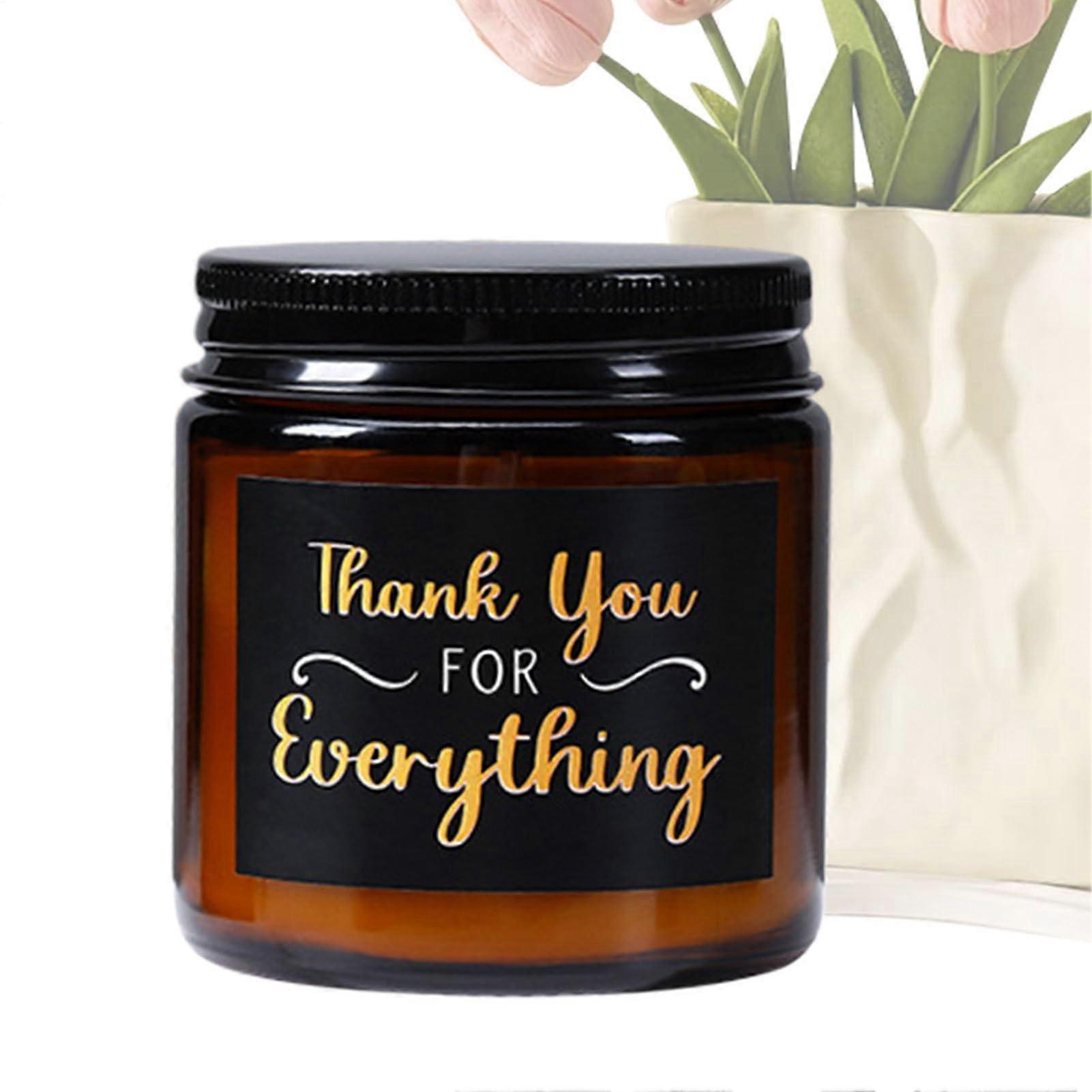 Scented Jar Candles Natural Soy Wax LongLasting Burn 2.28 X 2.48 In Aromatherapy Relaxation MultiUse Black Brown