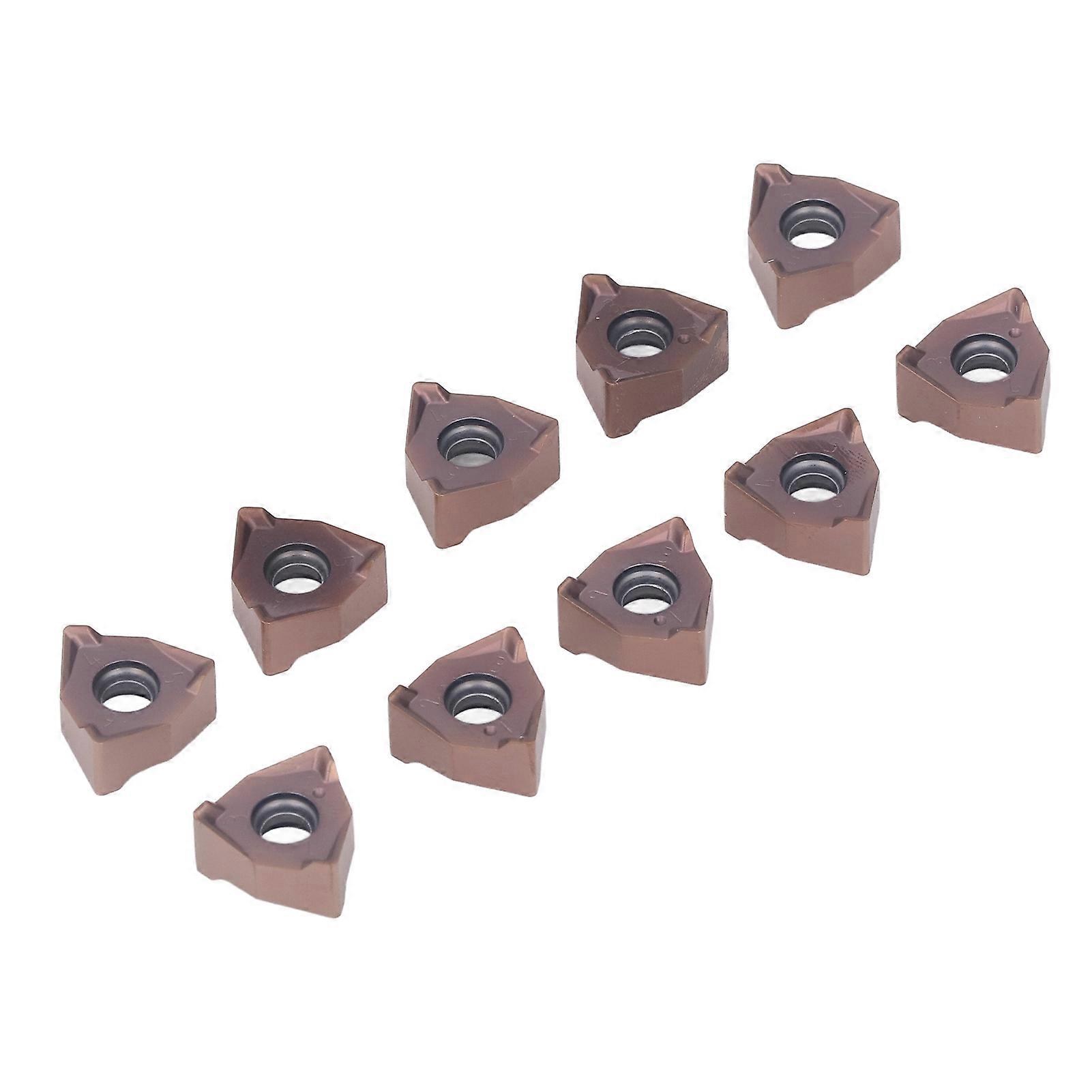10Pcs Coated Carbide Turning Inserts WNMU080608EN-GH Bronze
