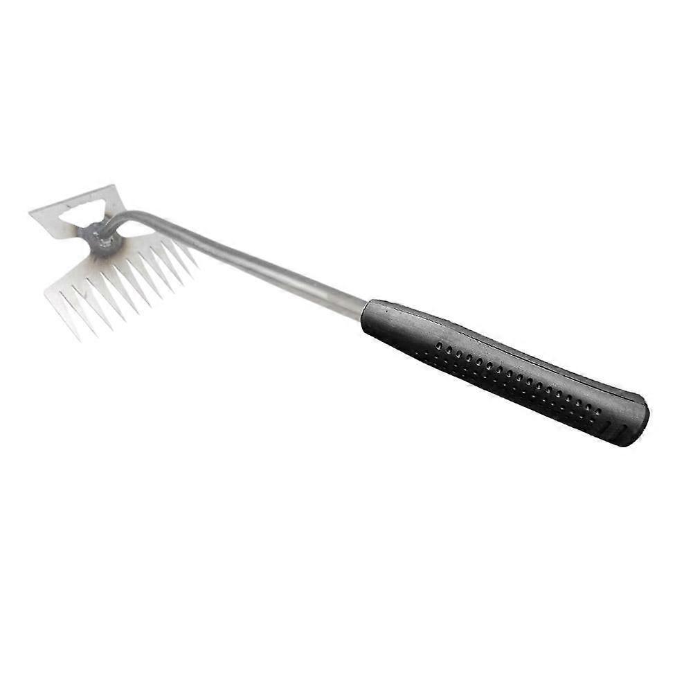 Multi-Purpose Garden Tool Carbon Steel Hand Weeder Rake for Easy Weed-Remova