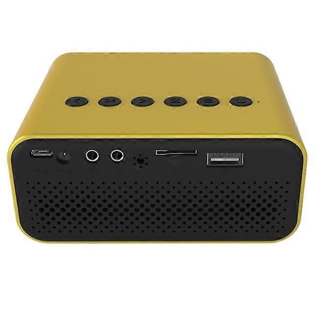 1920x1080P Portable Mini LED HD Projector (Jaune)
