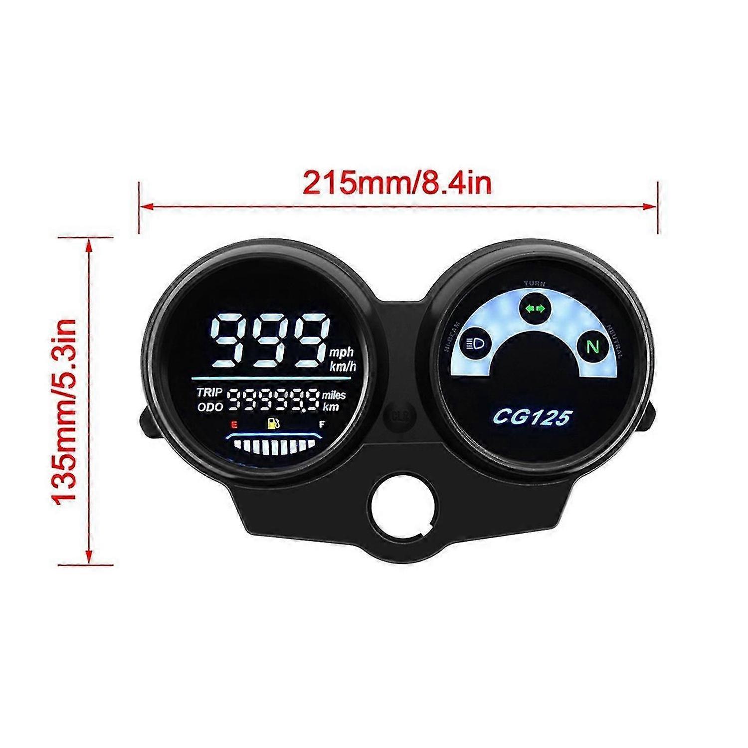1PC Motorcycle LED Digital Dashboard Parts for CG125