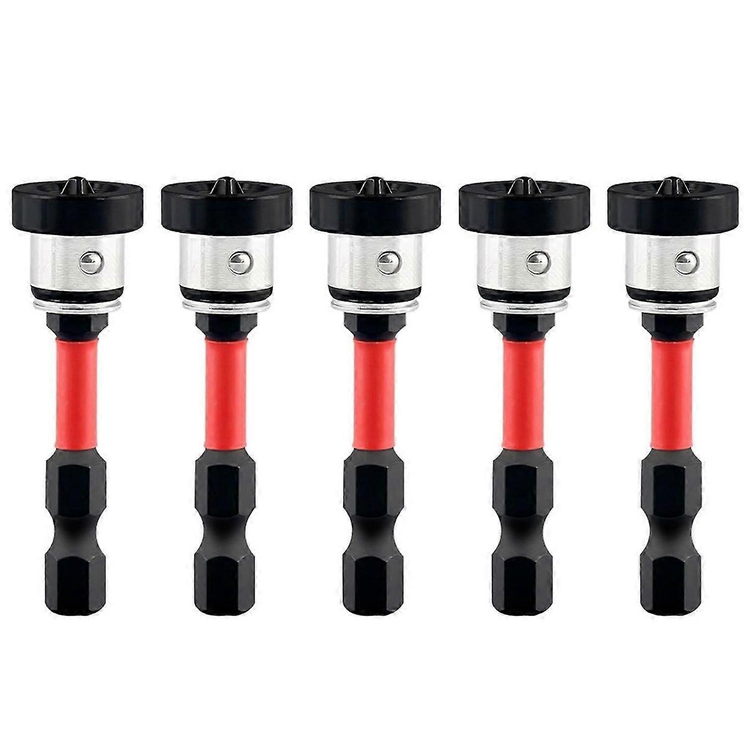 5pcs Positioning Screwdriver Bits Drywall Screw Bits 50mm Magnetic Positioning Screwdriver Bits for