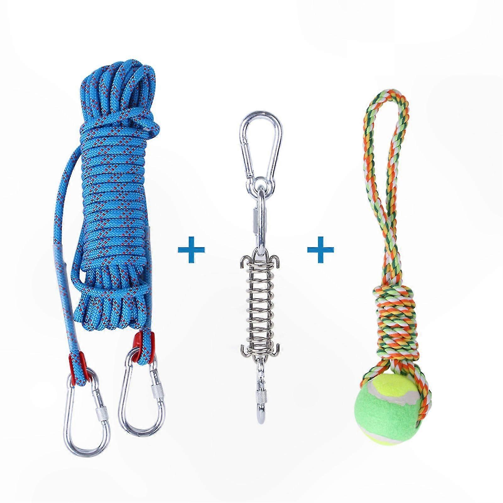 Bungee Dog Toy for Medium to Large Breeds - Interactive Hanging Rope Pull and Tug of War Outdoor Play Accessory