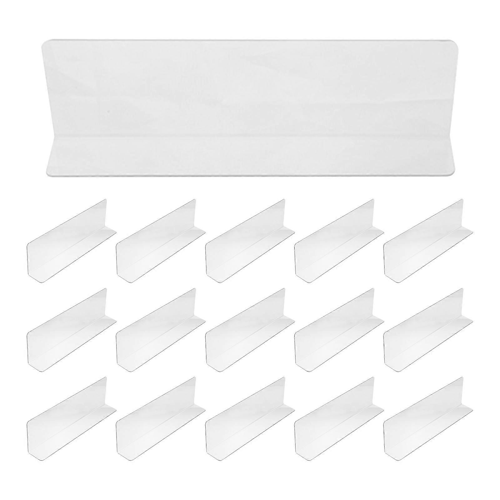 Supermarket Shelf Dividers Plastic Shelf Dividers for Storage 80Pcs