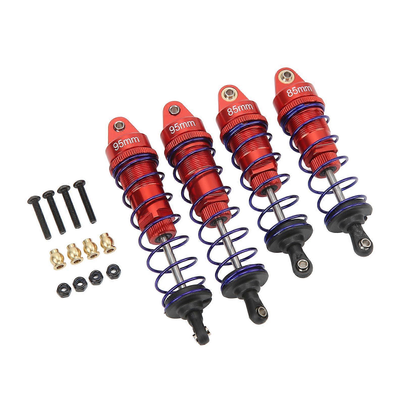 RC Shock Absorber Front Rear Aluminum Alloy Upgrade Parts RC Spring Damper for HSP for Traxxas 1/10 RC Car Red