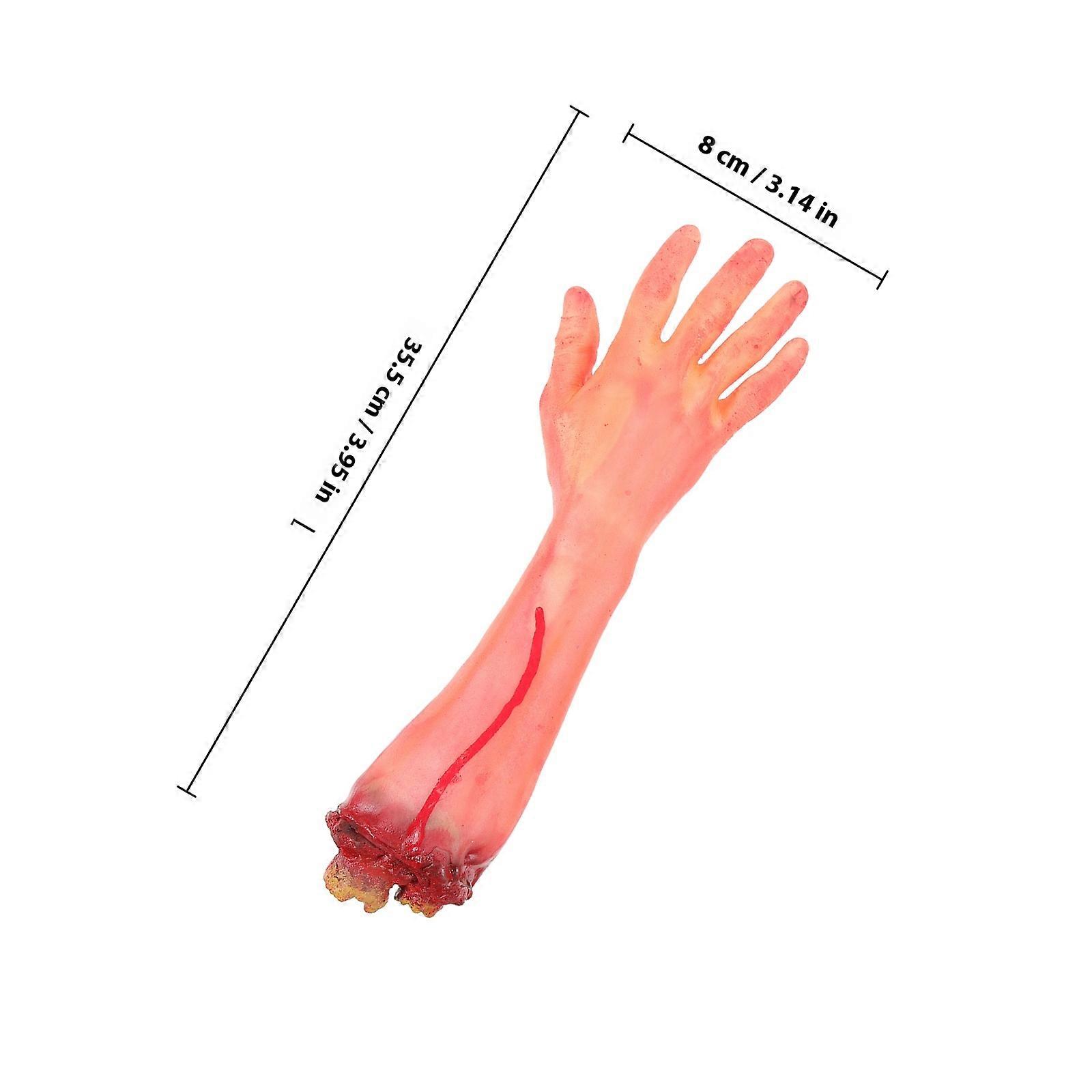 Horrible Broken Hands Prop Simulation for Decoration 2Pcs Halloween Fake Arms