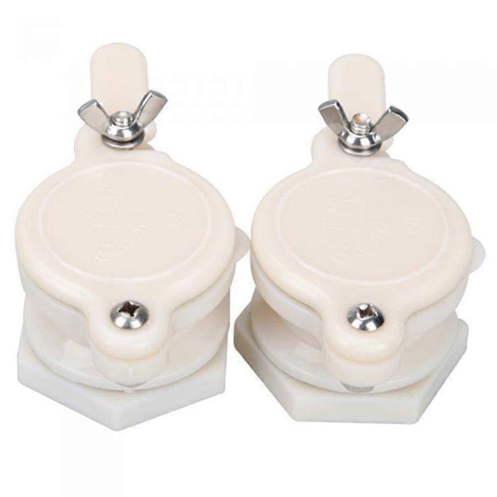 2 יחידות ניילון שער דבש מחלץ דבש ברז דבורים כלי ביקוק ציוד לשמירה על דבורים כלי ברז דבש ציוד דבוראי (לבן)