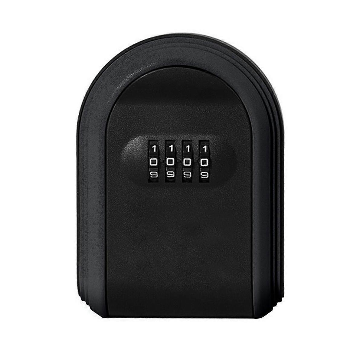 Key Safe Box Weatherproof 4 Digit Combination, Black