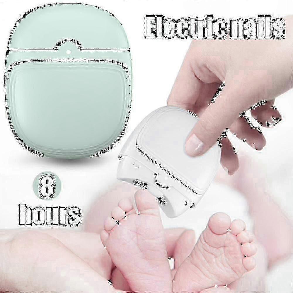 Rechargeable LED Nail Trimmer And Polisher For Adults And Kids, 2-In-1 Automatic Nail Care Tool With Safe Grinding Function