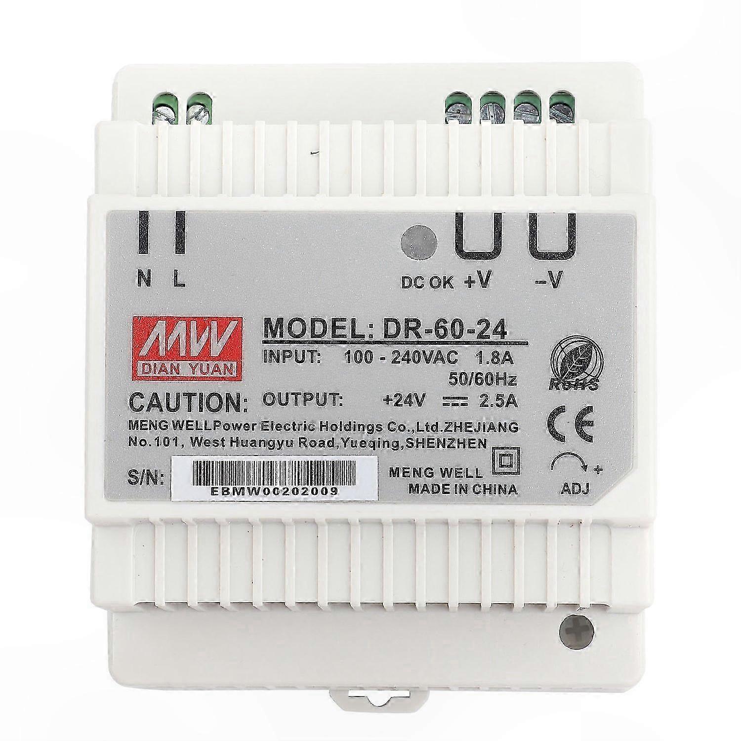 DR-60-24 60W 24V Din Rail Power Supply AC/DC Switching Industrial Power Module