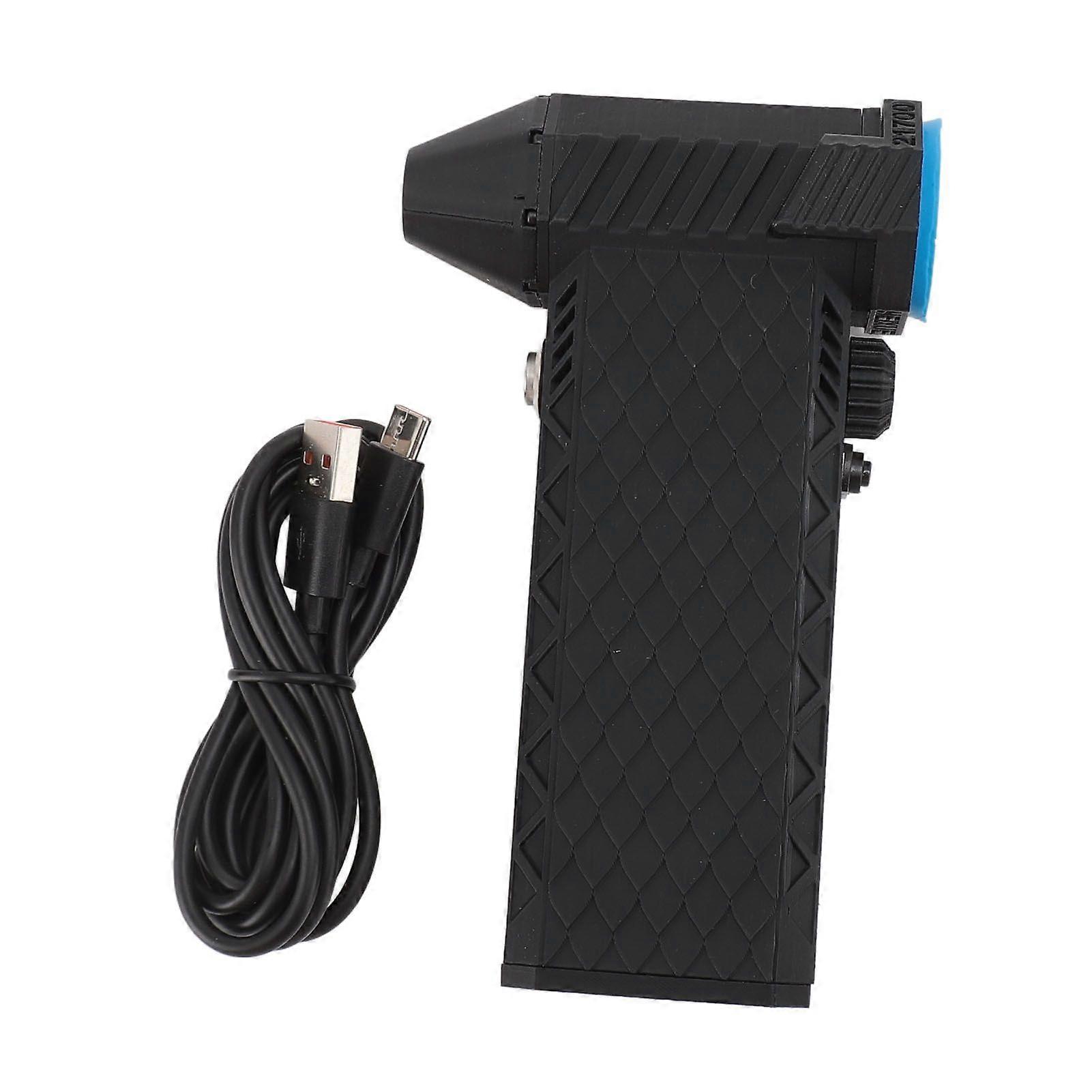 Elektrische luchtreiniger, multifunctionele, efficiënte 300.000 tpm traploze snelheid type C QC15W snellaadbare jet-droogblazer voor auto, computer, toetsenbord, lens, buiten