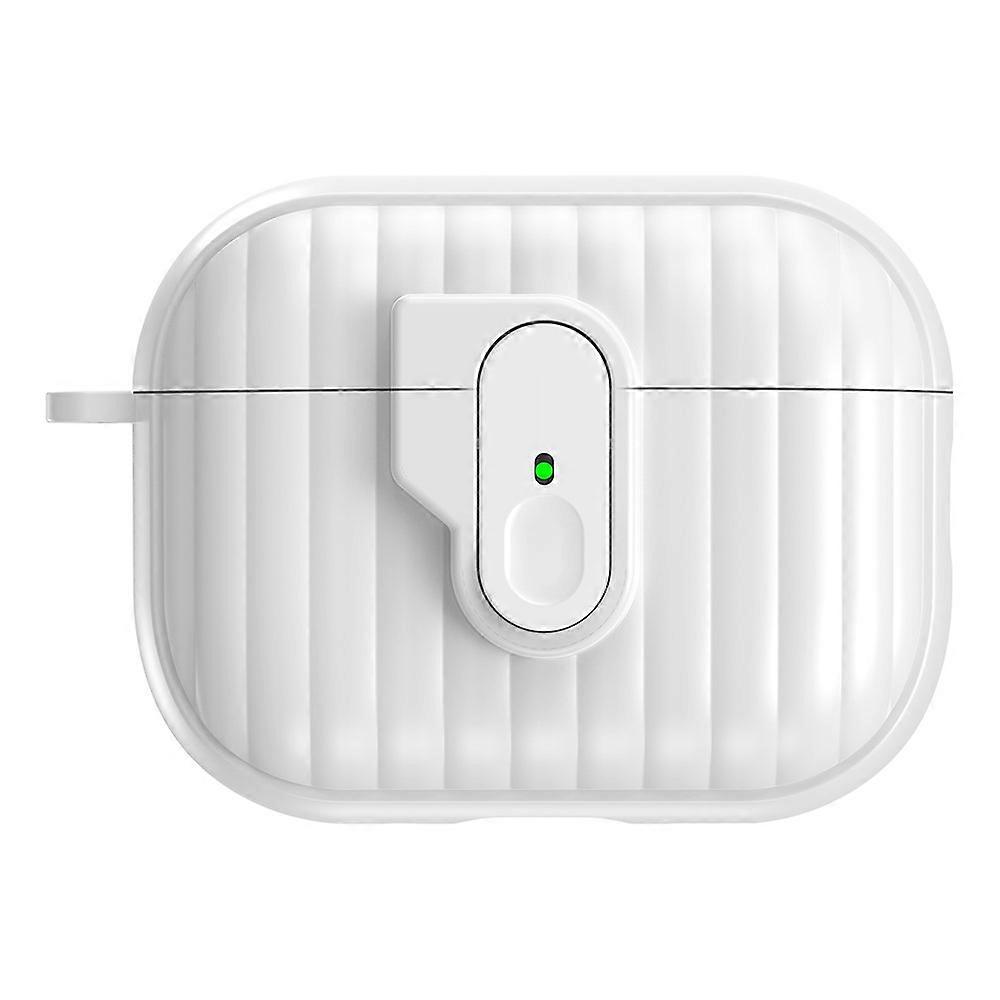 AirPods Pro 3シェルテクスチャロックバックル保護ケースPC + TPUイヤホンカバー用