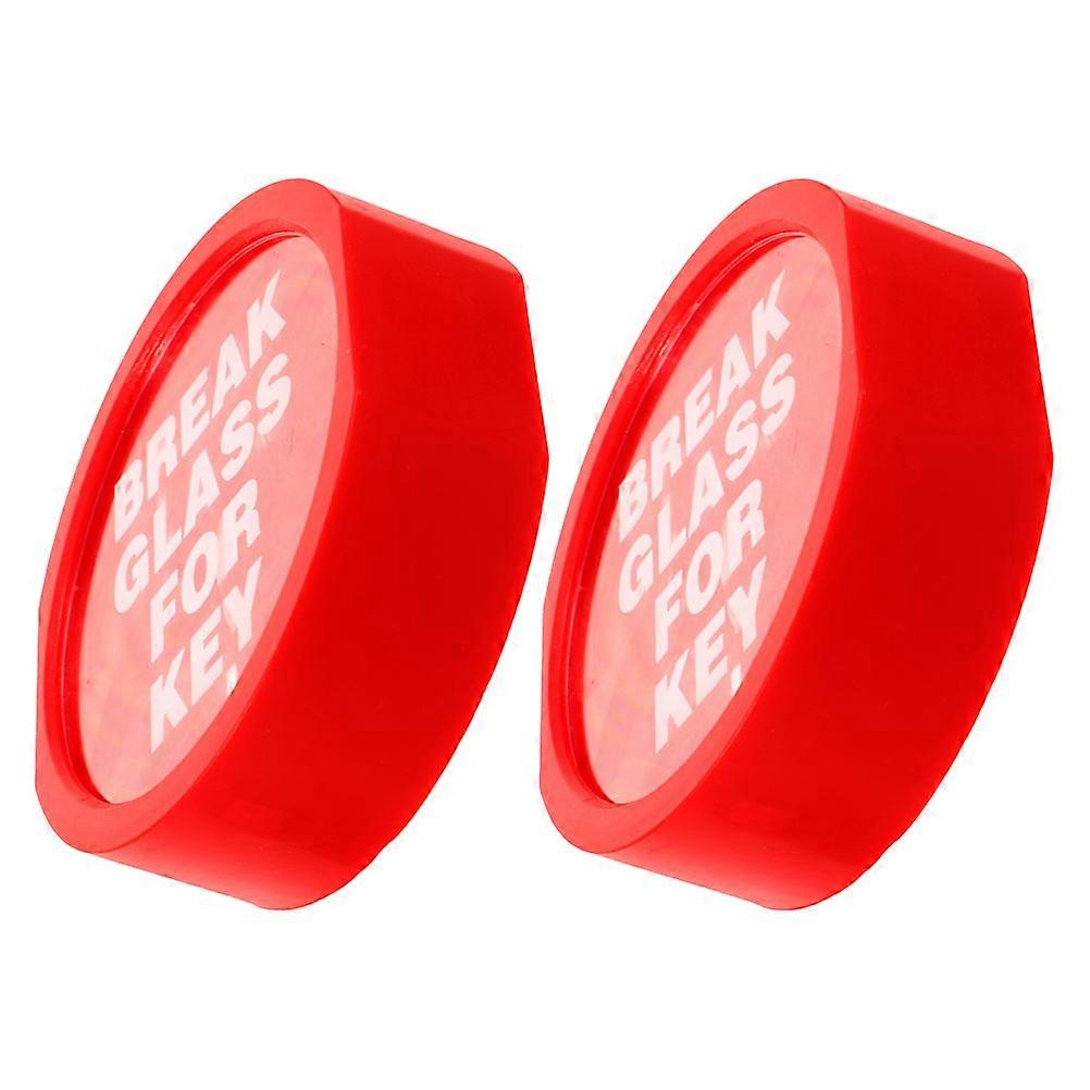 Break Glass Key Lock Box for Safety Use 10Pcs Red Plastic Storage