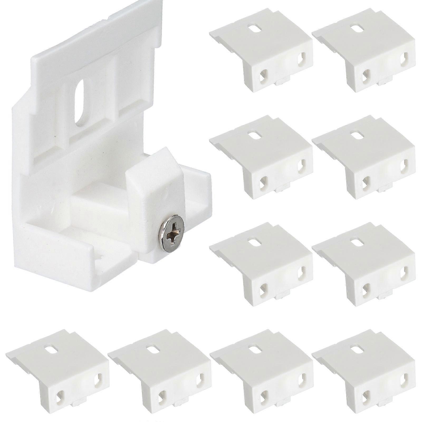 Curtain Bracket Holdback Clips Venetian Blind for 20 White Pcs
