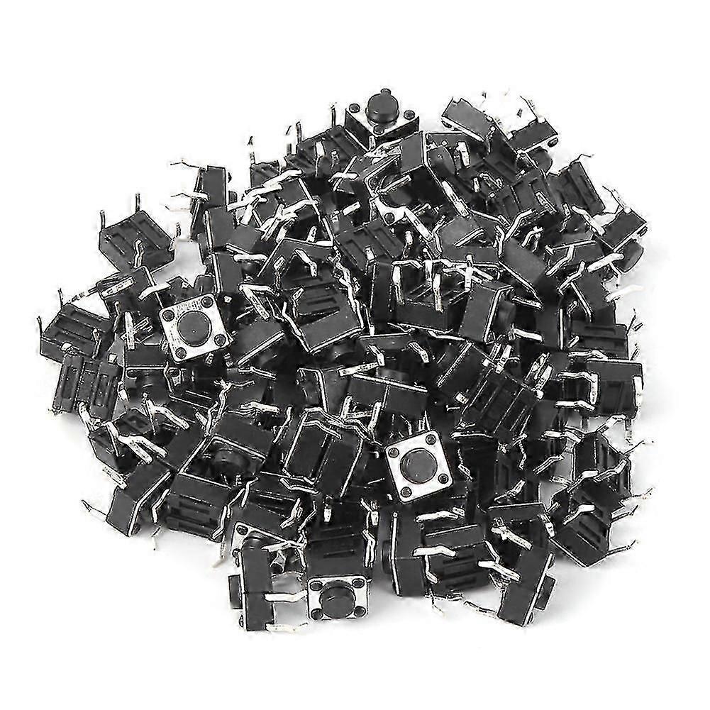 100pcs Momentary Tactile Push Button Switch Mini Micro Tact Switch Accessory 6 x 6 x 4.3mm