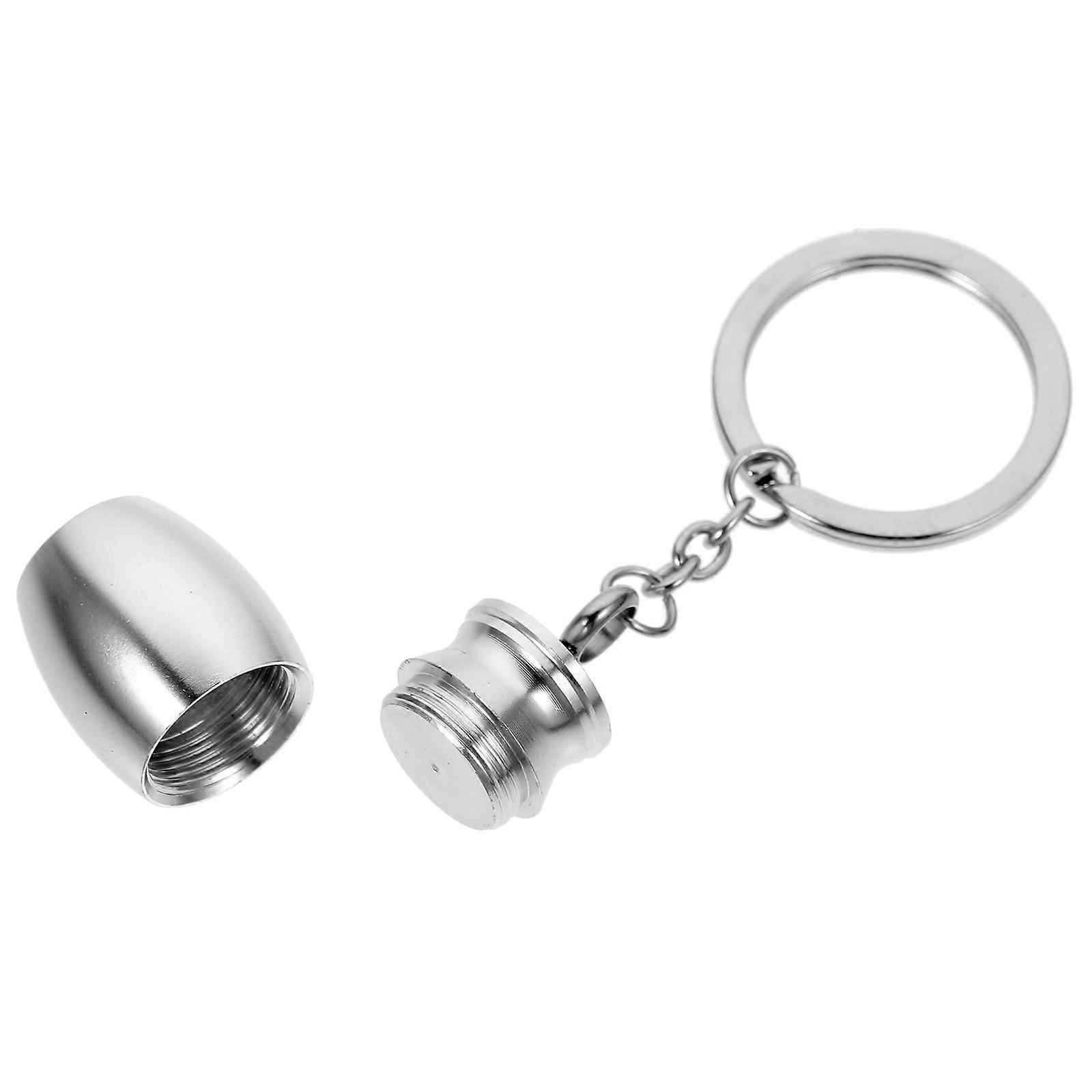 Mini Urn Key Chain Pendant For Pet Memorial Keepsake Durable Metal Hanging Ornament 1Pcs