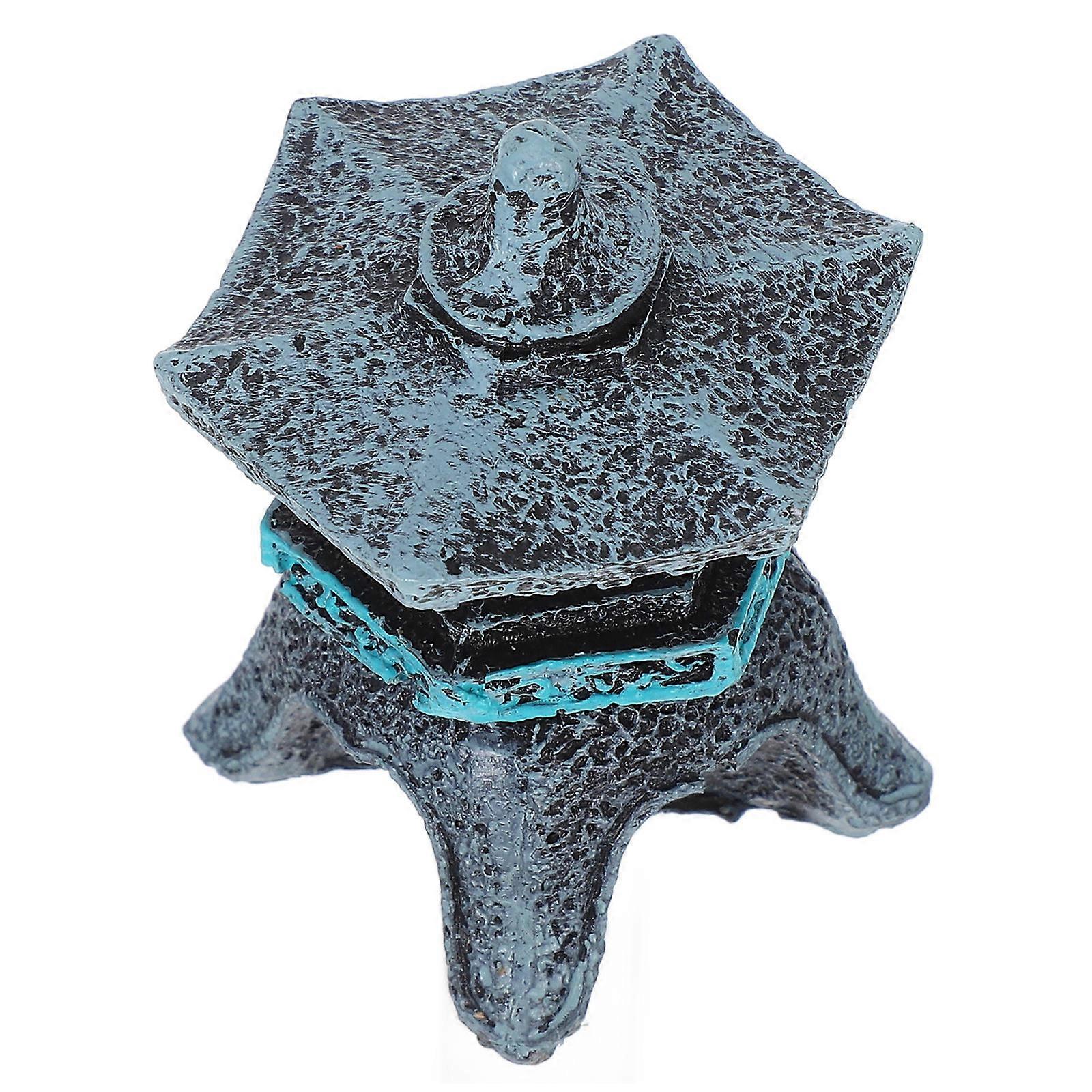 Micro Landscape Pavilion Decoration 3Pcs Resin Garden Statue Set